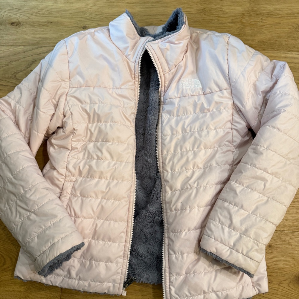 The North Face Reversible down Coat size kids Large 14-16